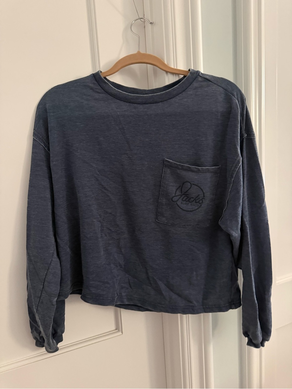 Jack surf boards  Dark Navy Ribbed Crewneck Sweatshirt